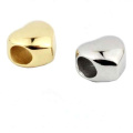 Gold heart bead stainless steel bead